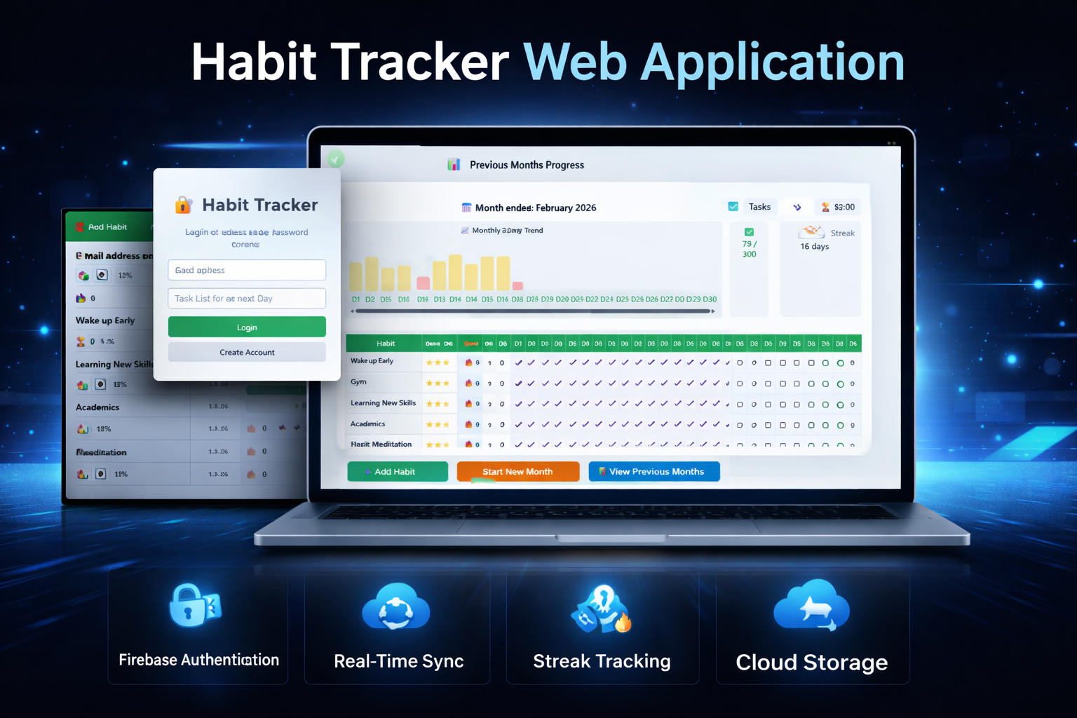 Habit Tracker Web Application screenshot